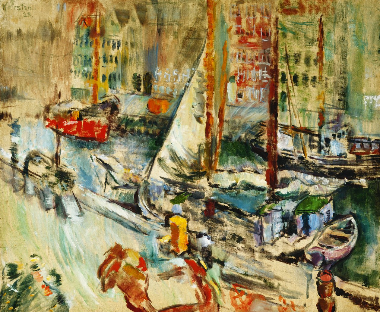 Fra Nyhavn, 1923 von Ludvik Peter Karsten