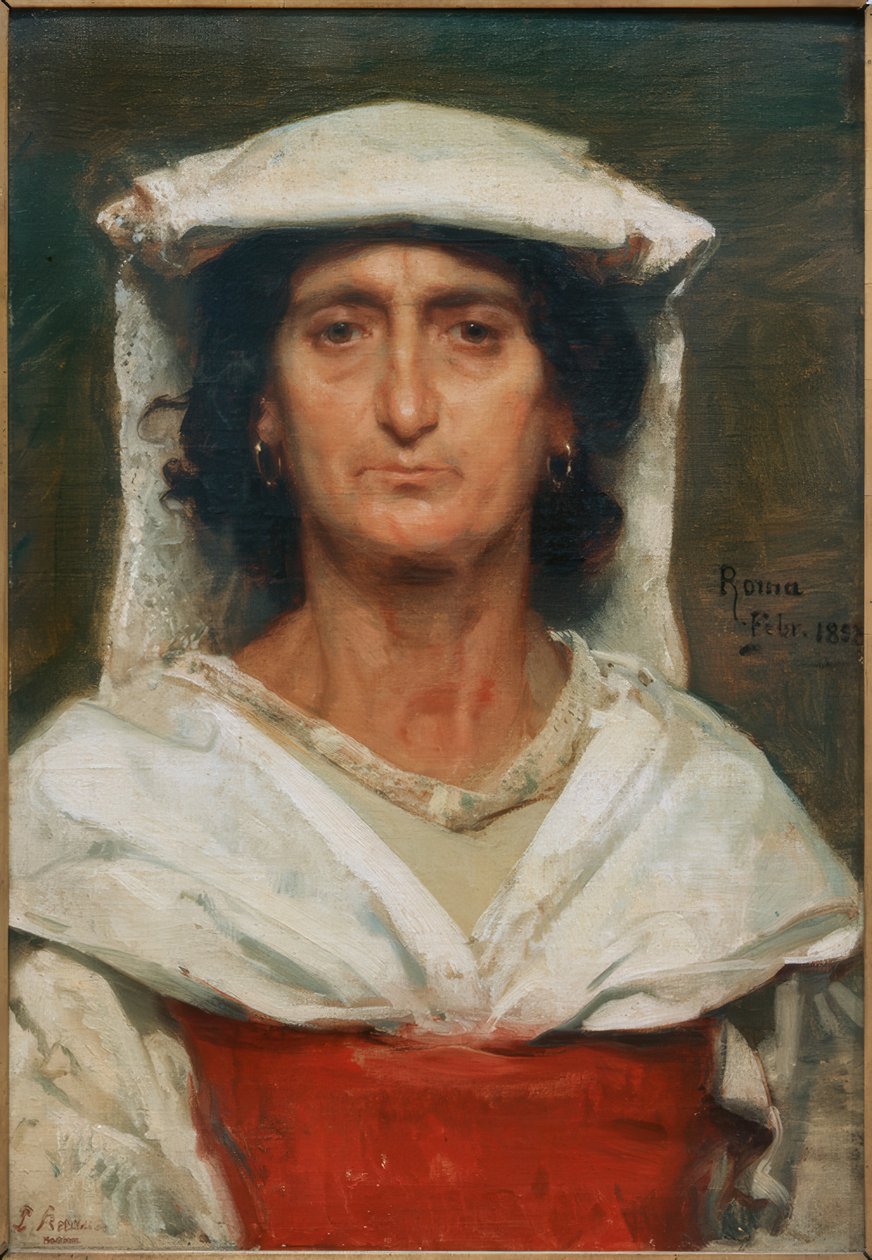 Alte Römerin von Ludwig Knaus