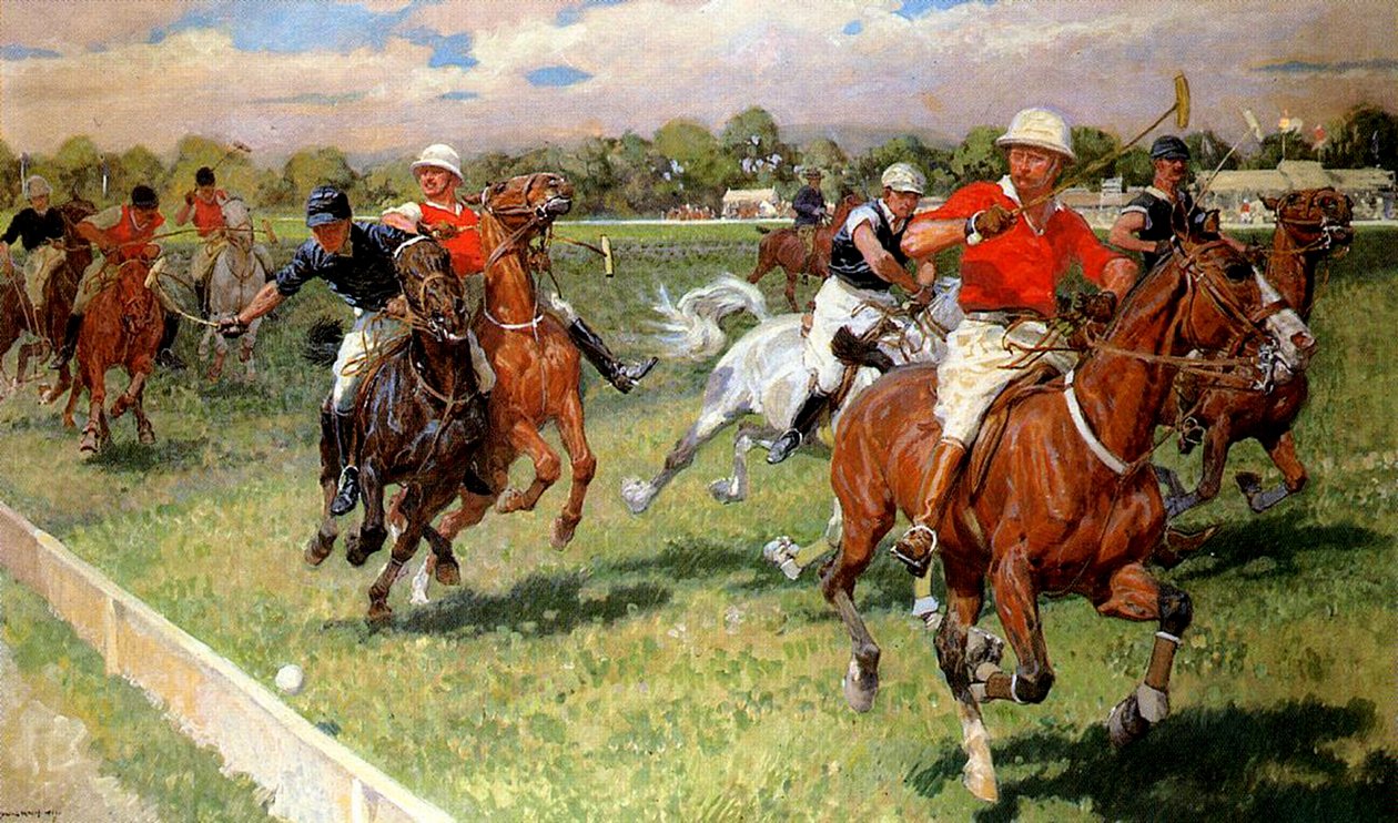 Ein Polospiel, 1911 von Ludwig Koch