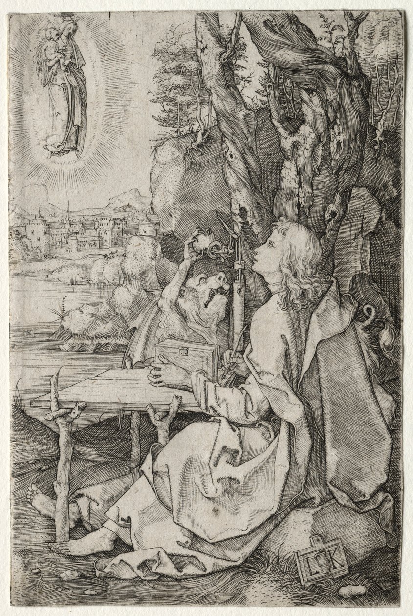 St. Johannes auf der Insel Patmos von Ludwig Krug