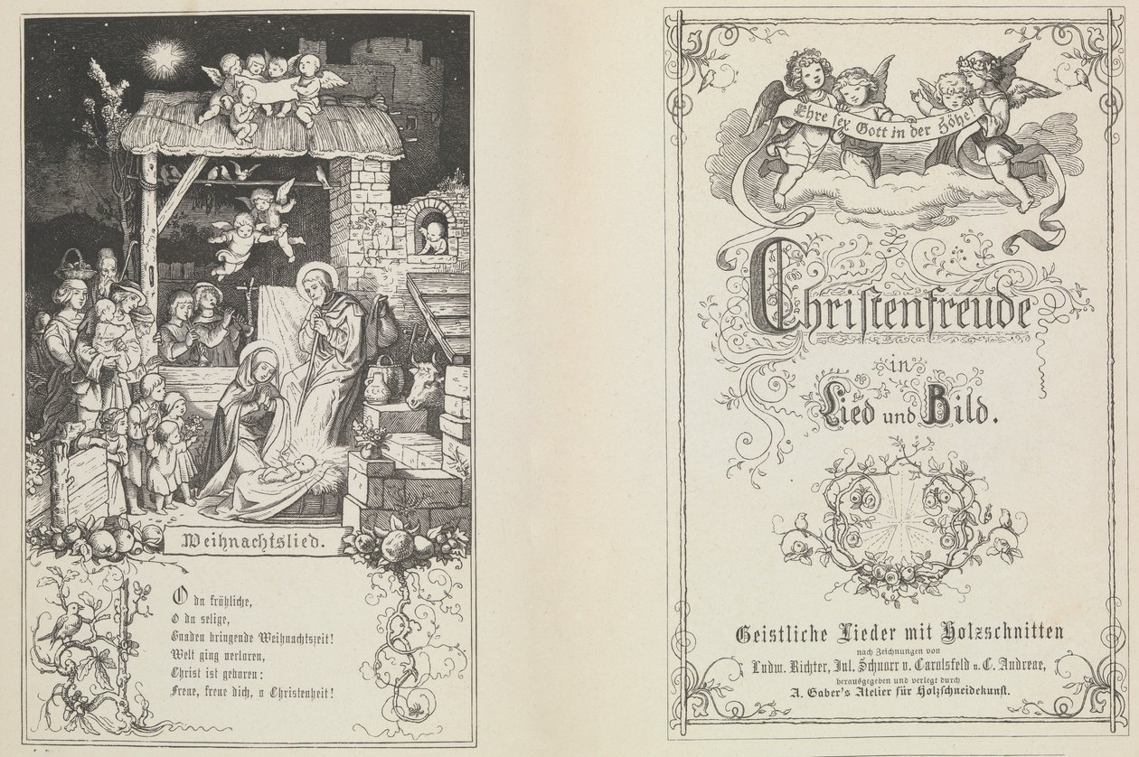 Christenfreude in Lied und Bild von Ludwig Richter