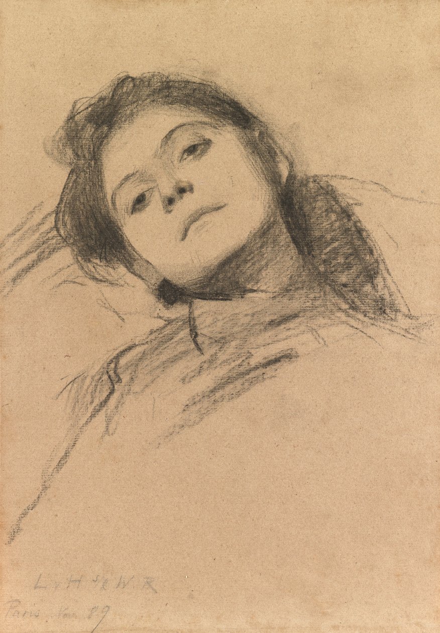 Studie eines Mädchens von Ludwig von Hofmann