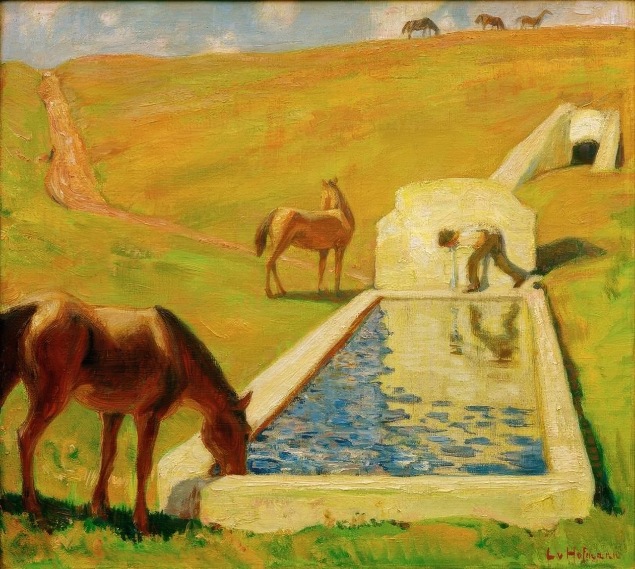 Tränke in der römischen Campagna von Ludwig von Hofmann