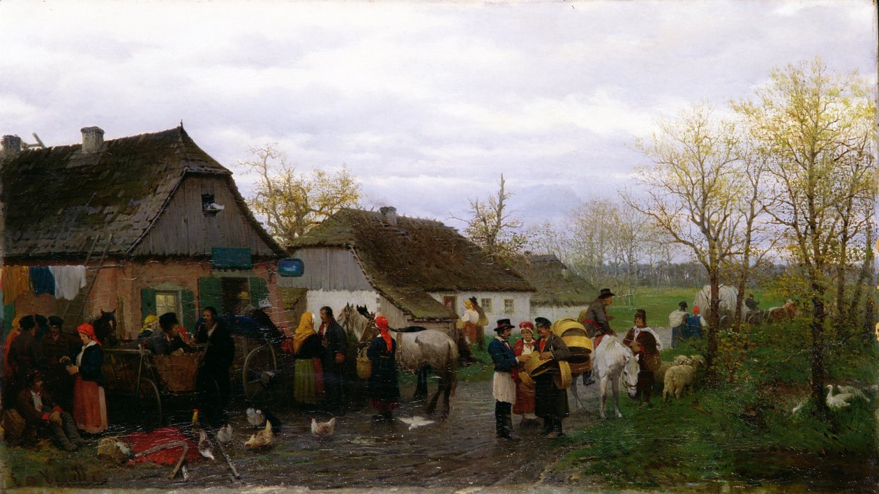 In einer kleinen Stadt, ca. 1880 von Ludwik Kurella