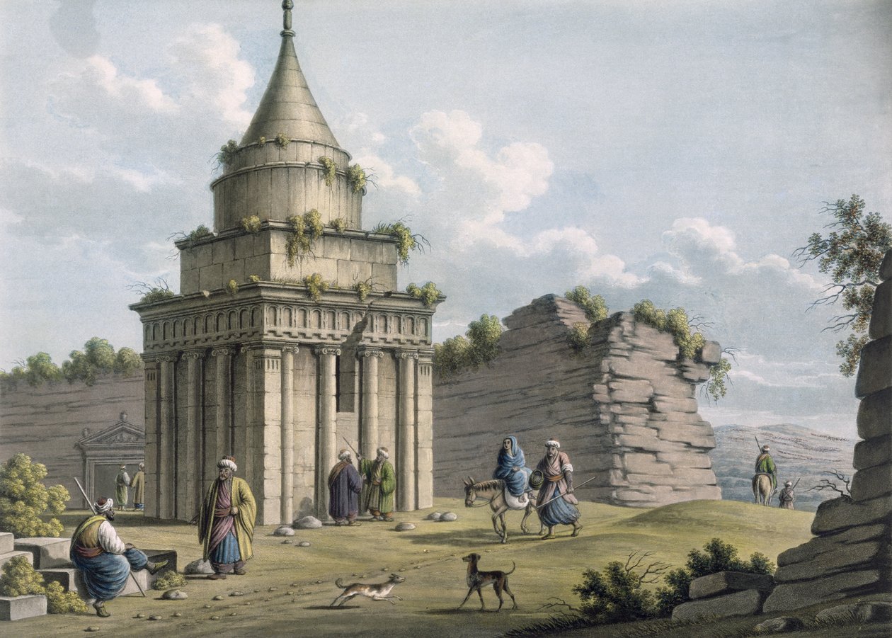 Das Grab Absaloms, Jerusalem, veröffentlicht von William Watts, 1805 von Luigi Mayer