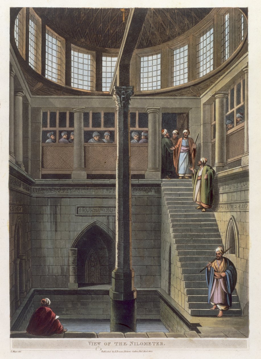 Ansicht des Nilometers, Tafel 2 aus 