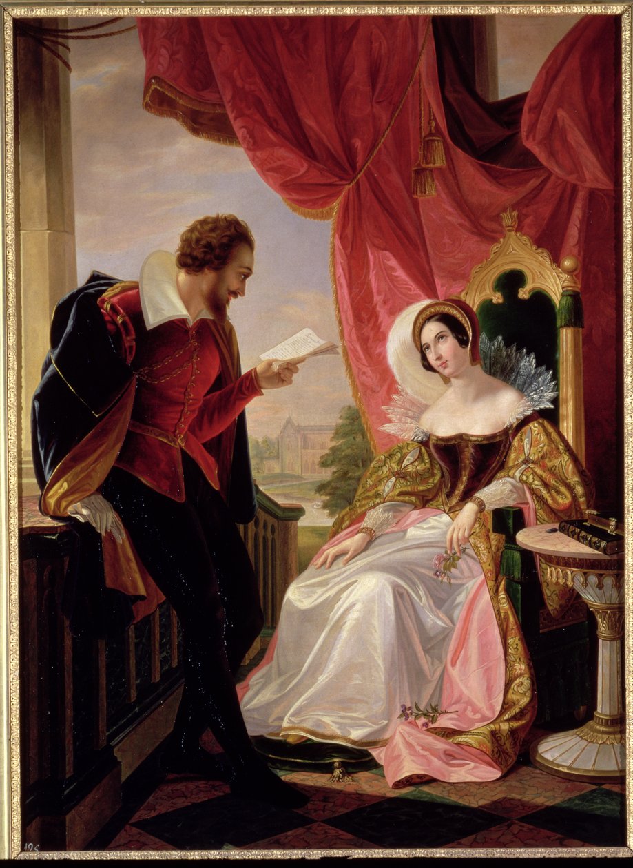 Torquato Tasso liest ein Gedicht an Leonora d