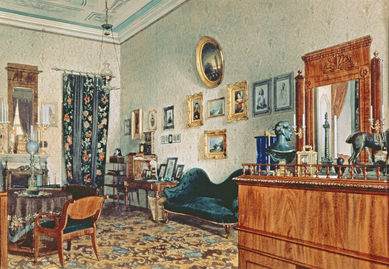 Büro von Mikhail Obreskoff, 1848 von Luigi Premazzi