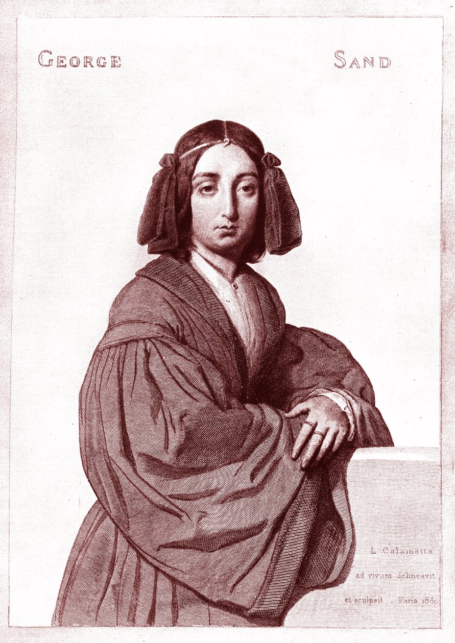 George Sand (1804-1876) von Luigi Calamatta