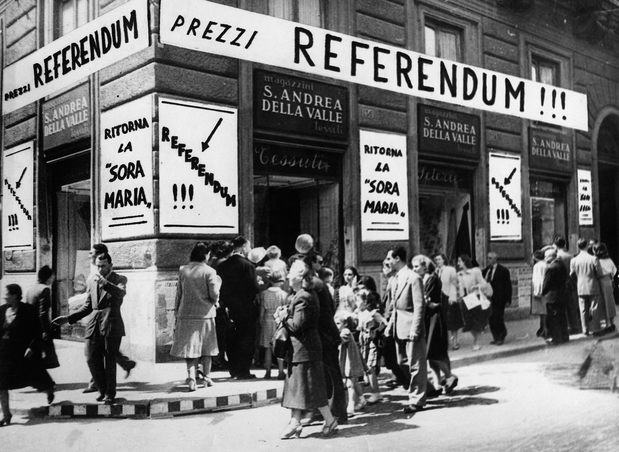 Verkaufspreise für das Referendum von Luigi Leoni