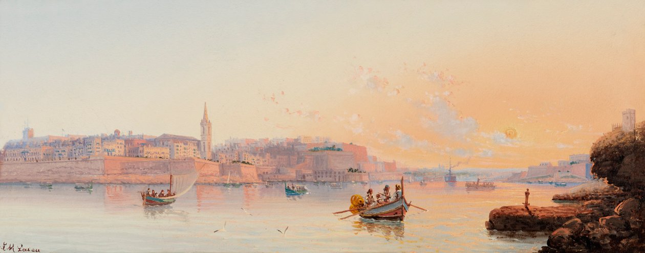 Marsamxett-Hafen, Valletta, Malta von Luigi Maria Galea