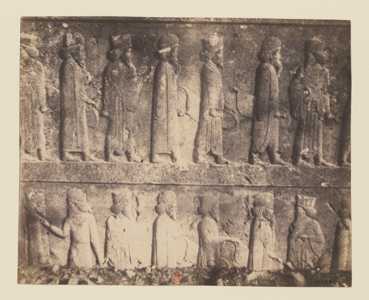 Persepolis, Relief des Apadana (Ansicht 13) von Luigi Pesce