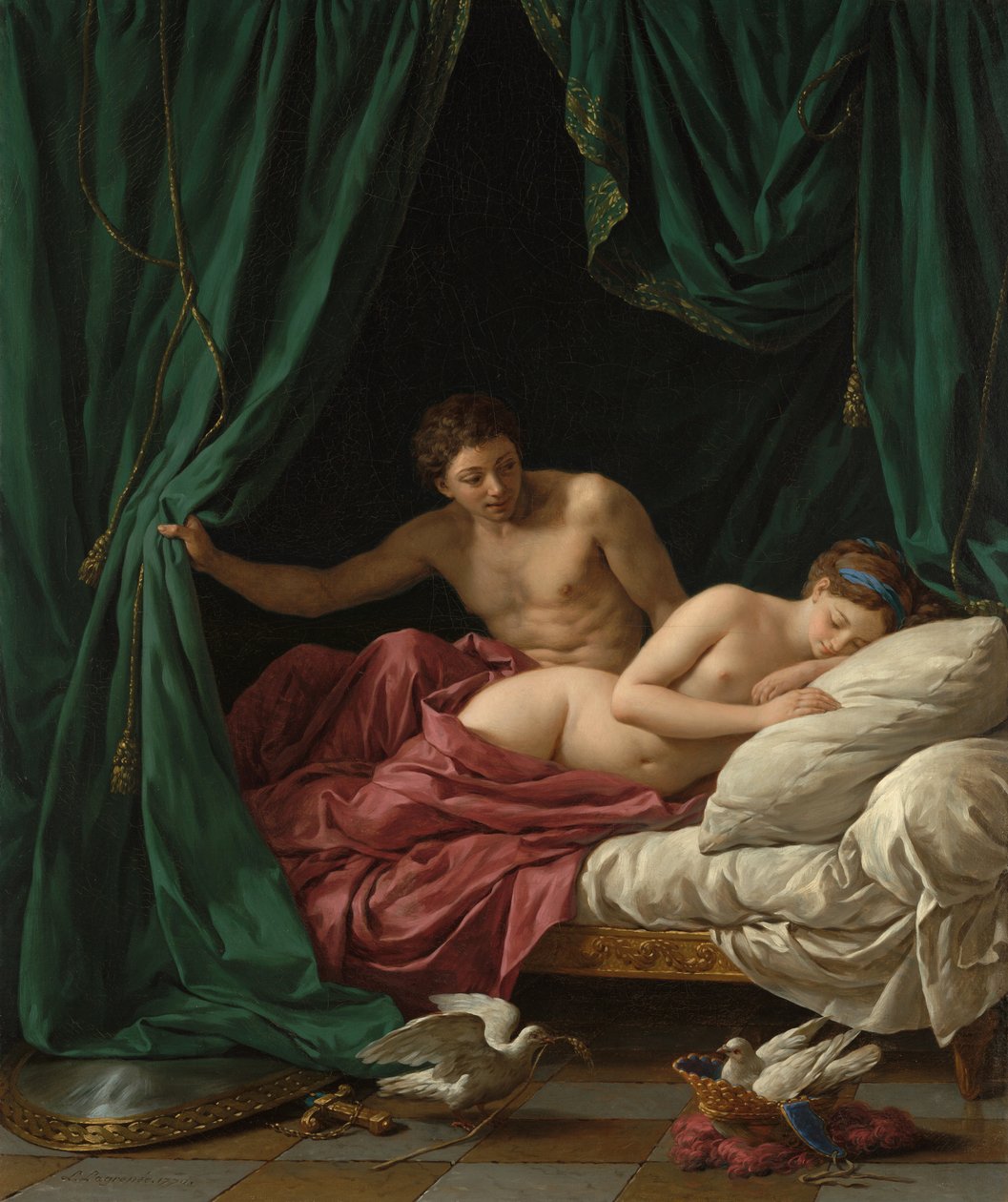 Mars und Venus, Allegorie des Friedens von Louis Jean François Lagrenée