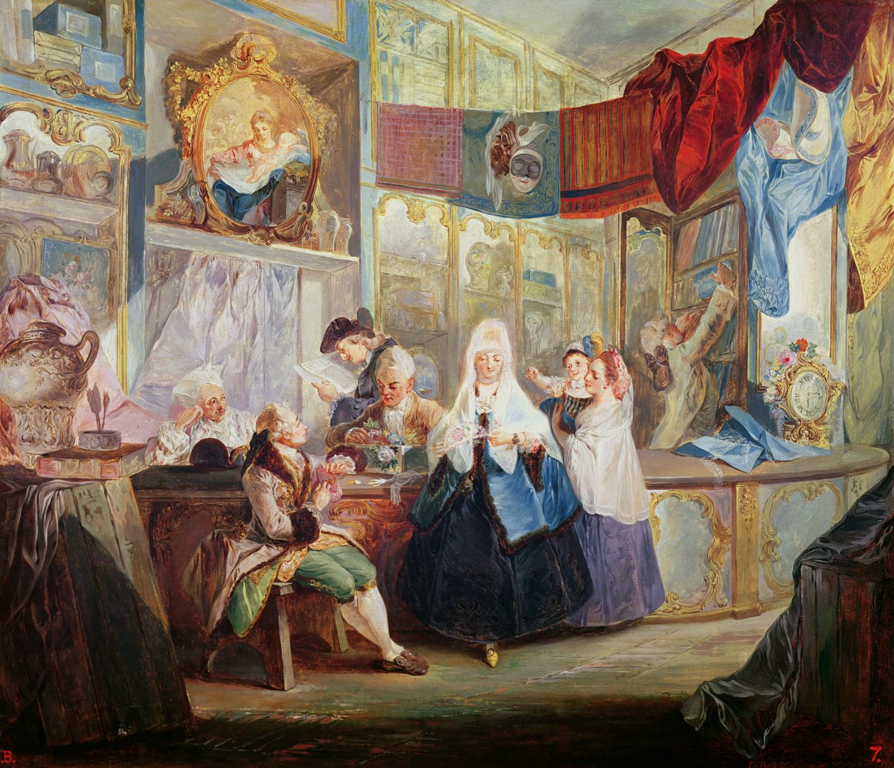 Innenansicht eines Ladens von Luis Paret y Alcazar
