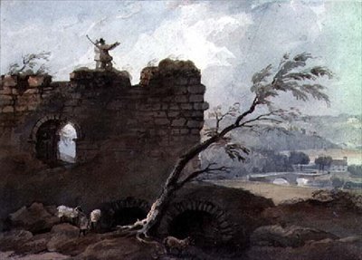 Mitford Castle, Northumberland von Luke Clennell