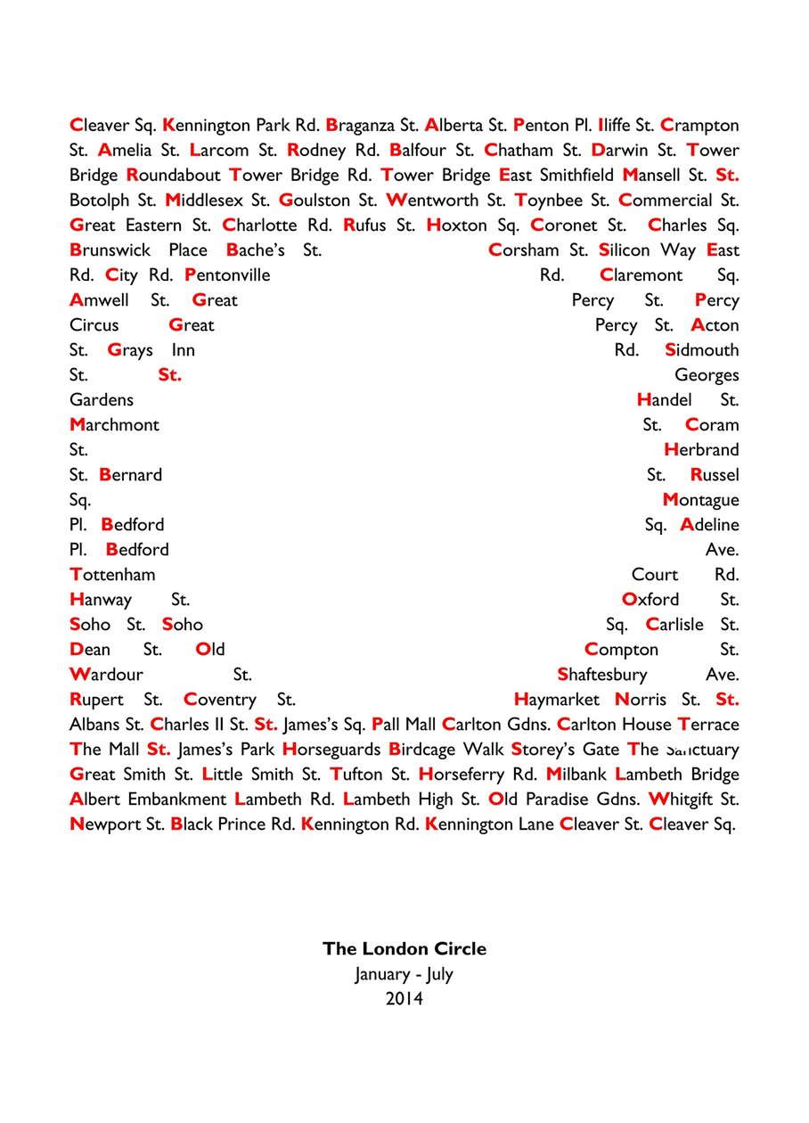 London Circle von Luke M Walker