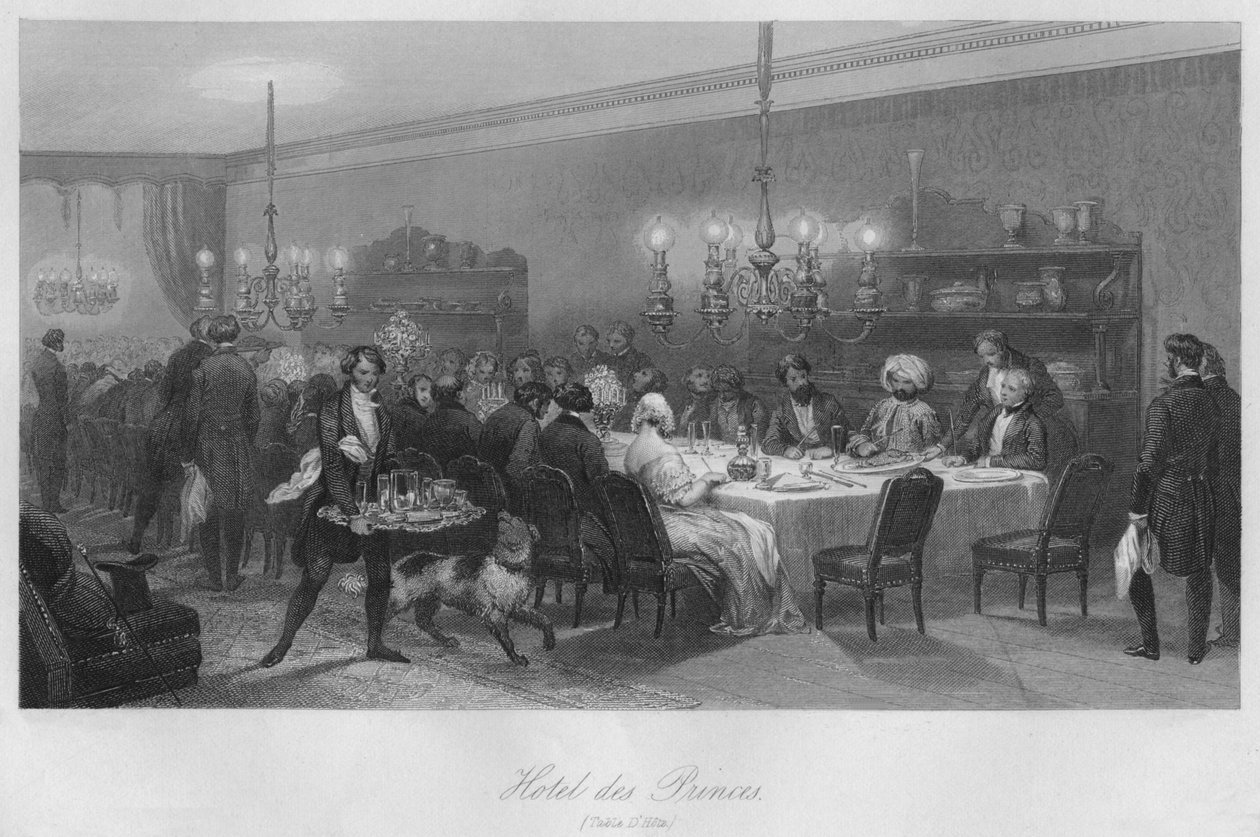 Hotel des Princes. Table d