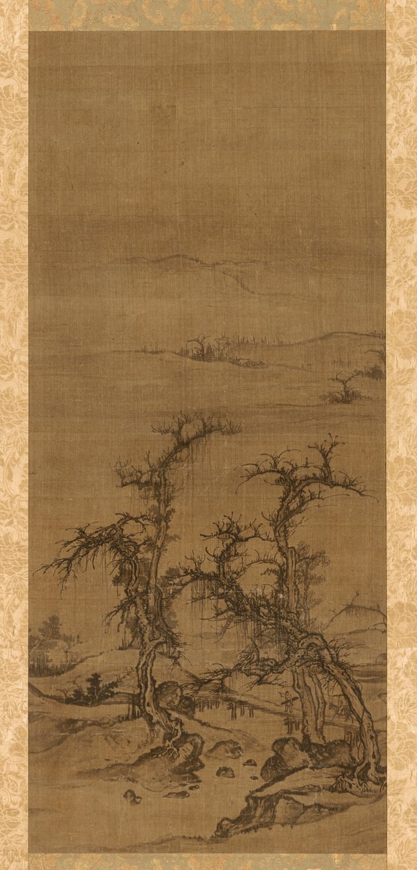 Mit einer Qin auf Besuch, 1271-1368 von Luo Zhichuan