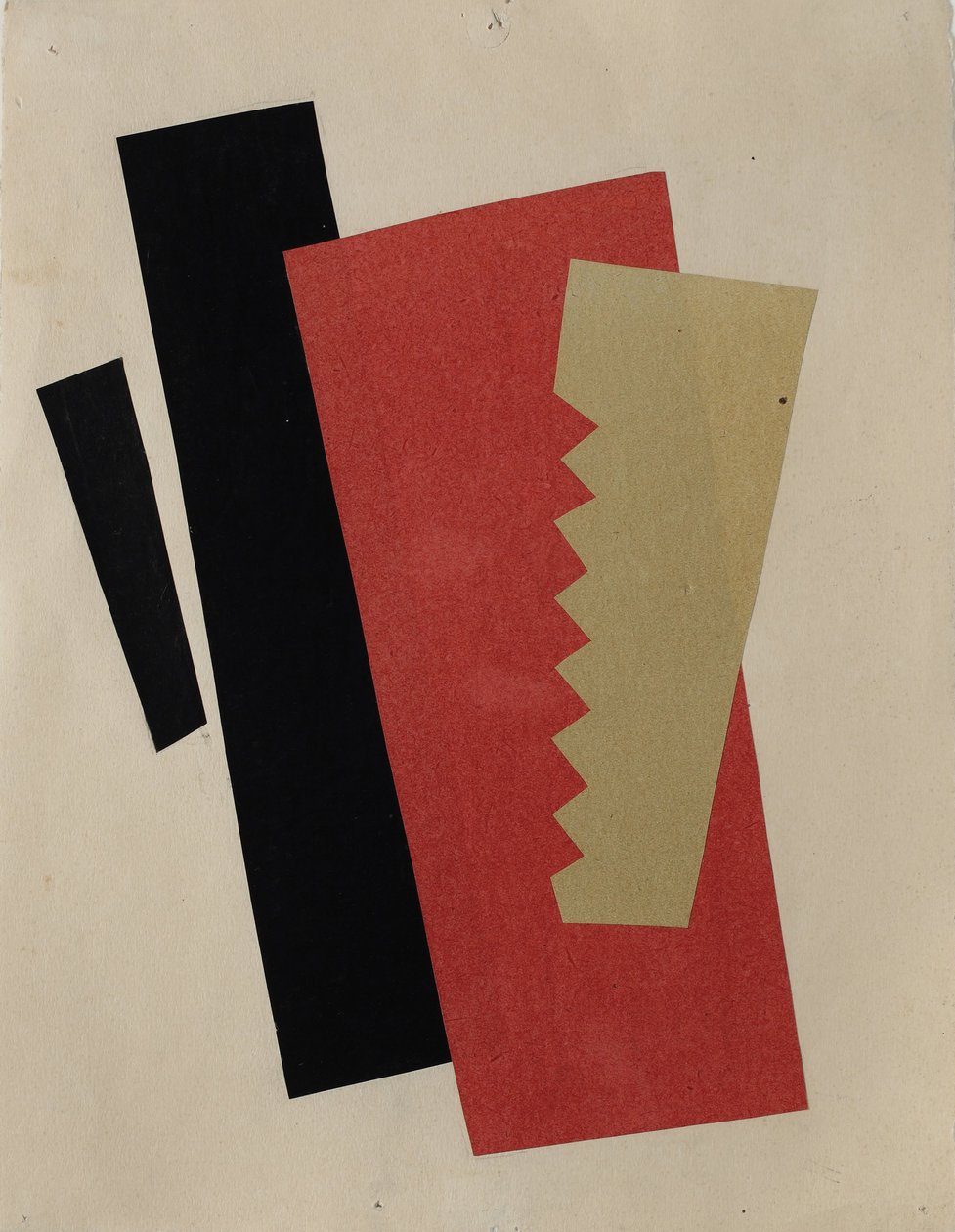 Komposition Rot-Schwarz-Gold von Lyubov Sergeevna Popova