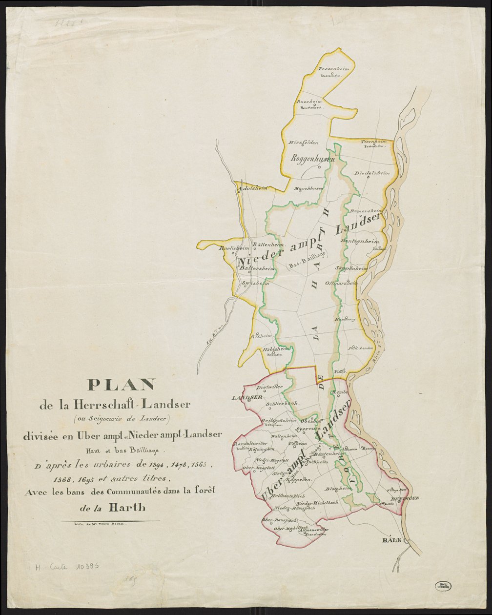 Herrschaft Landser im Elsass von M. Veuve Decker