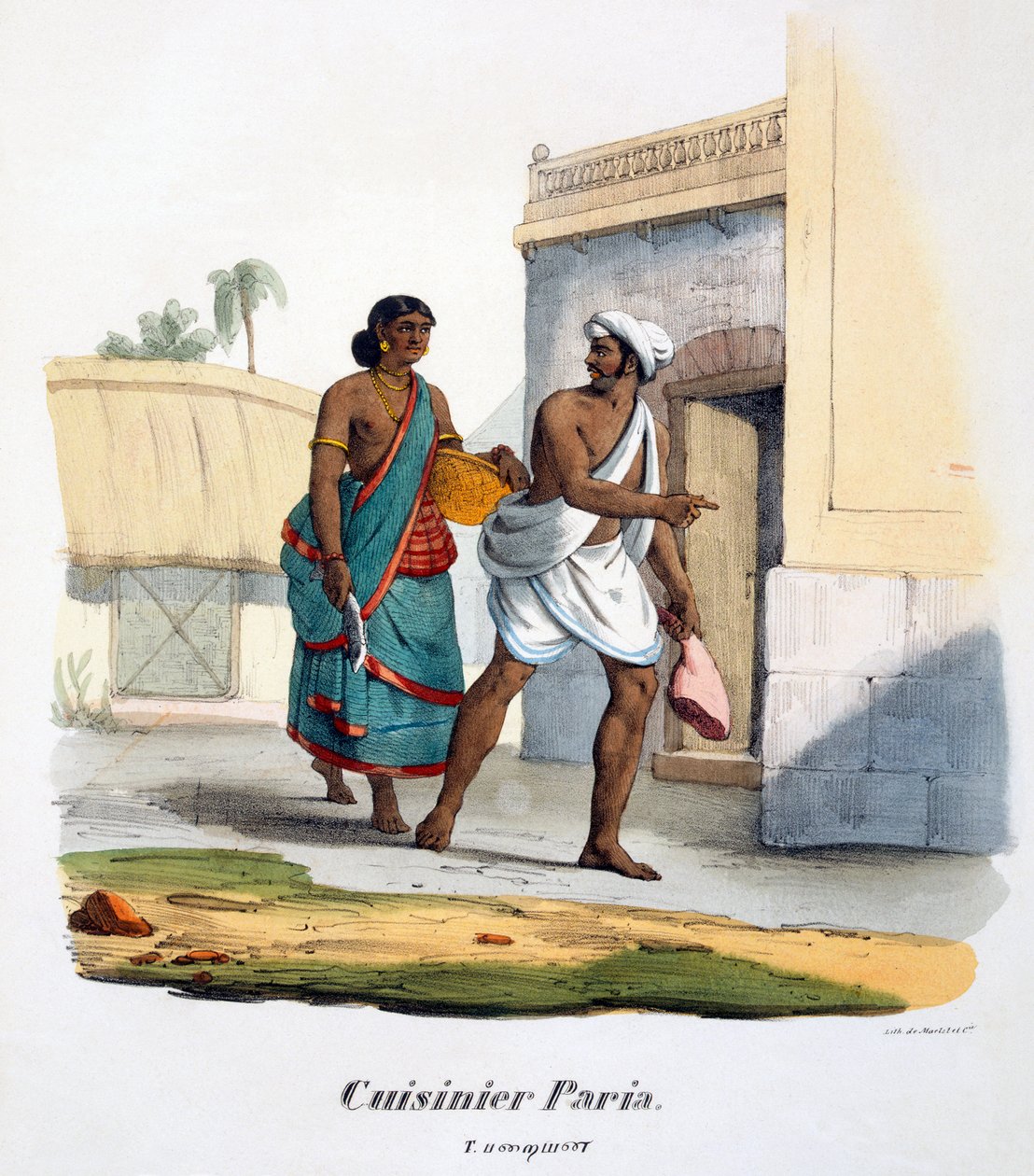 Ein Paraiyar-Koch, 1827-35 von M.E. Burnouf
