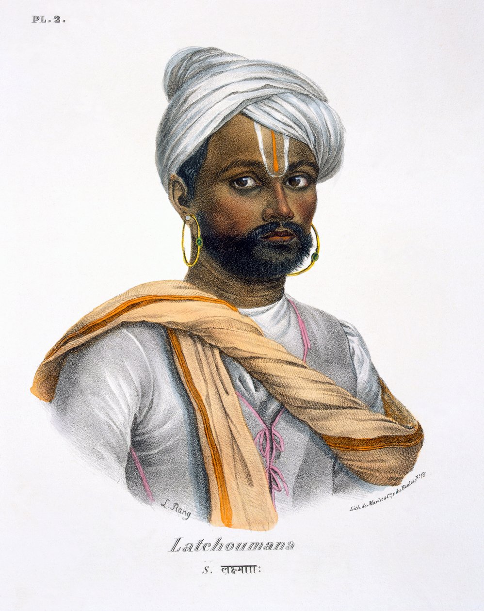 Latchoumana, 1827-35 von M.E. Burnouf