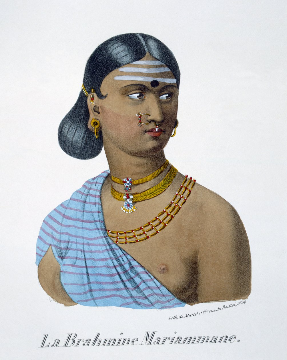 Mariammane, eine Brahmanenfrau, 1827-35 von M.E. Burnouf