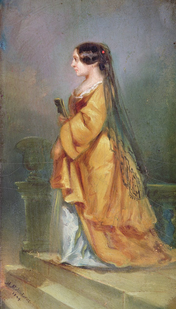 Porträt von George Sand (1804-76), 1849 von M.N. Makowicz