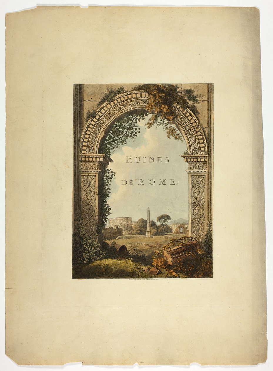 Titelseite zu Ruinen von Rom von M. Dubourg