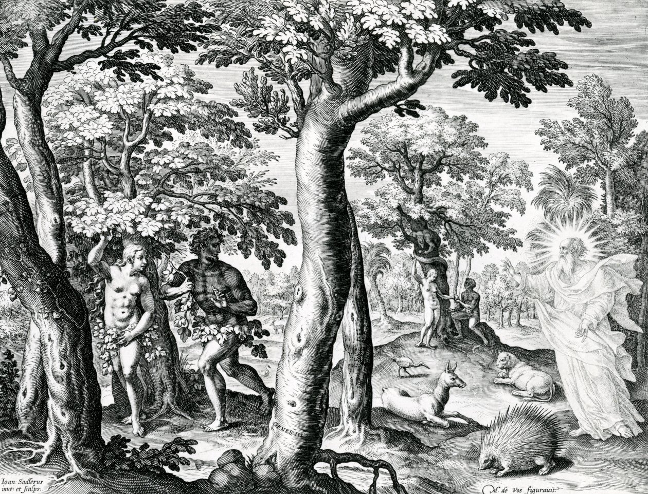 Adam und Eva verstecken sich vor dem Herrn, Platte 3 von 