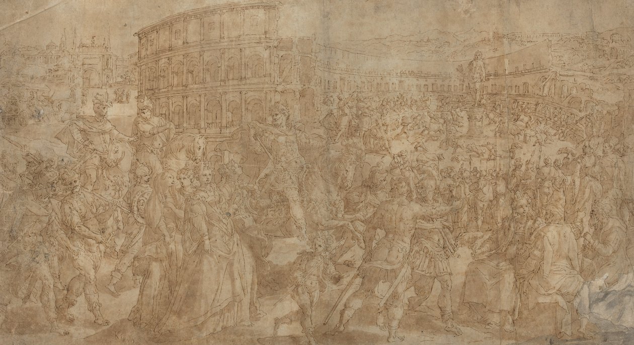 Ein römischer Triumph von Maarten de Vos