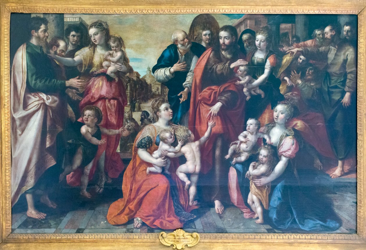 Jesus unter Kindern von Maarten de Vos