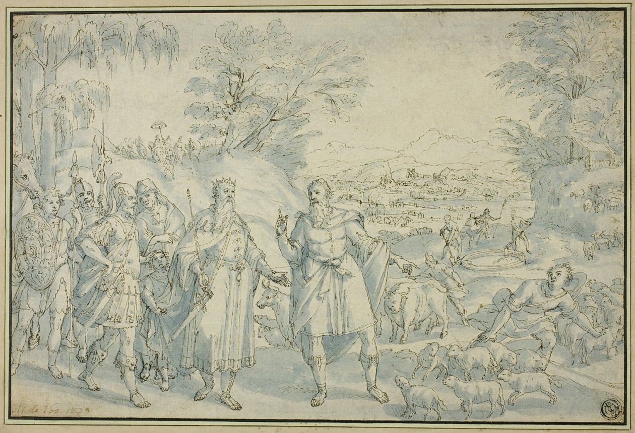 Das Treffen von Abraham und Melchisedek von Maarten de Vos
