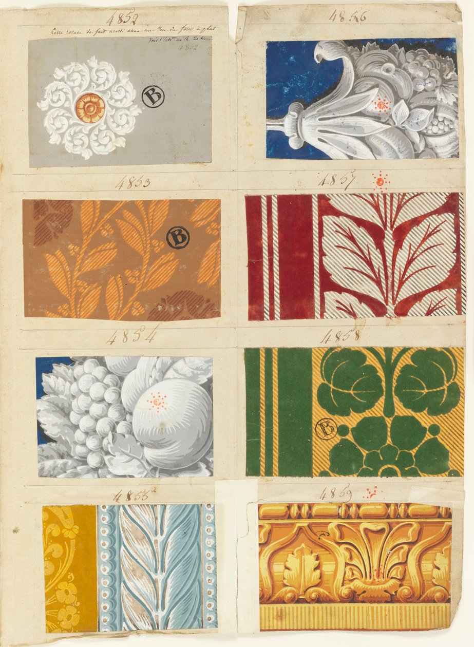 Musterbuch (Frankreich), 1822–30 von Made by Jacquemart and Bénard