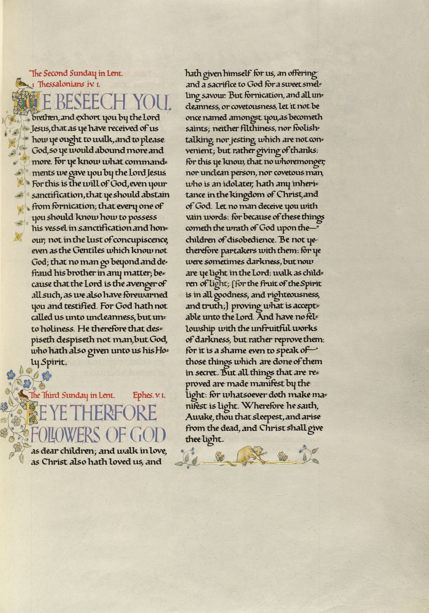 Dekorierte Textseite von Madelyn Walker