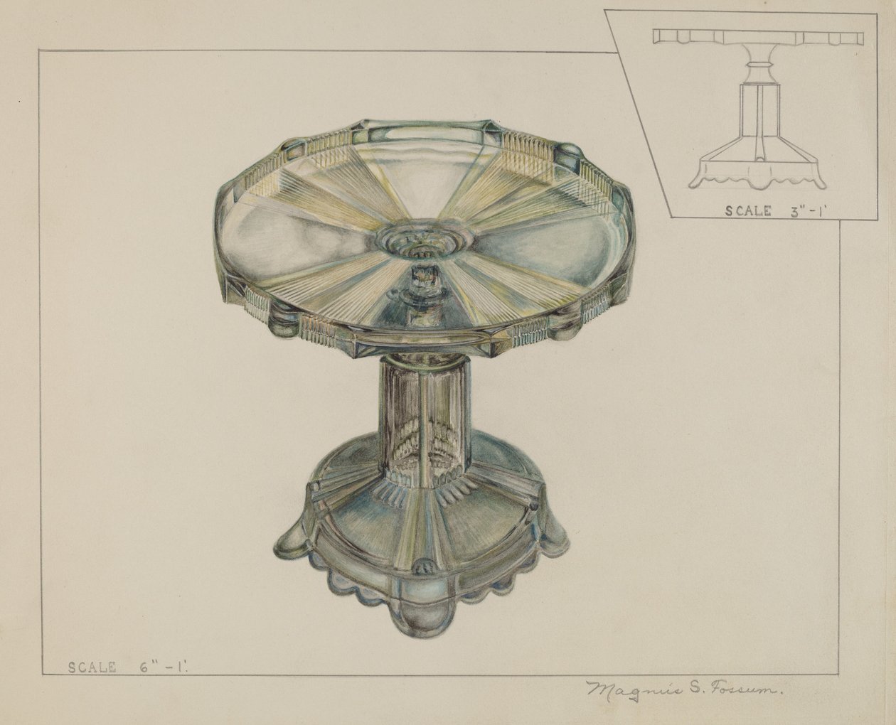 Glas-Kuchenständer von Magnus S. Fossum