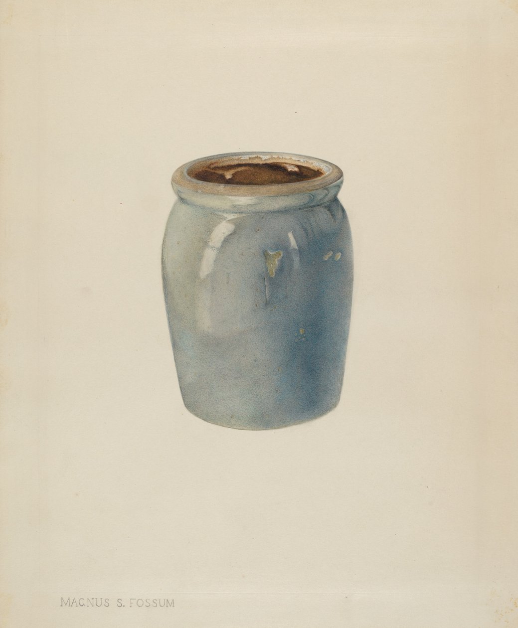 Tontopf Marmeladenglas, ca. 1938 von Magnus S. Fossum