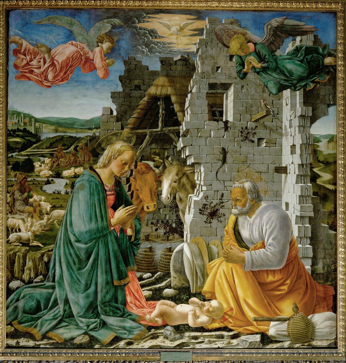 Die Geburt Christi von Maitre de la Nativite du Louvre