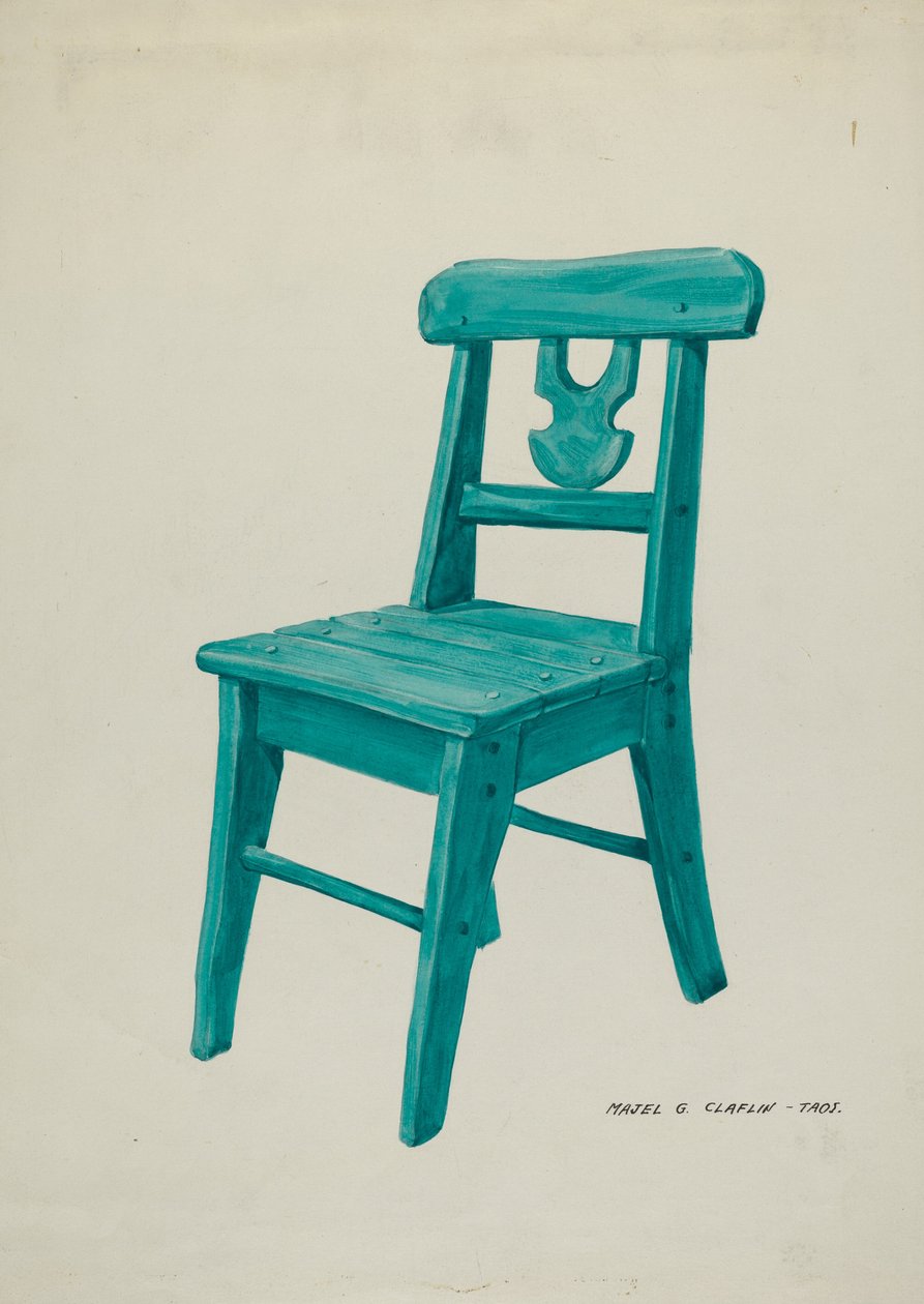 Stuhl, ca. 1937 von Majel G. Claflin