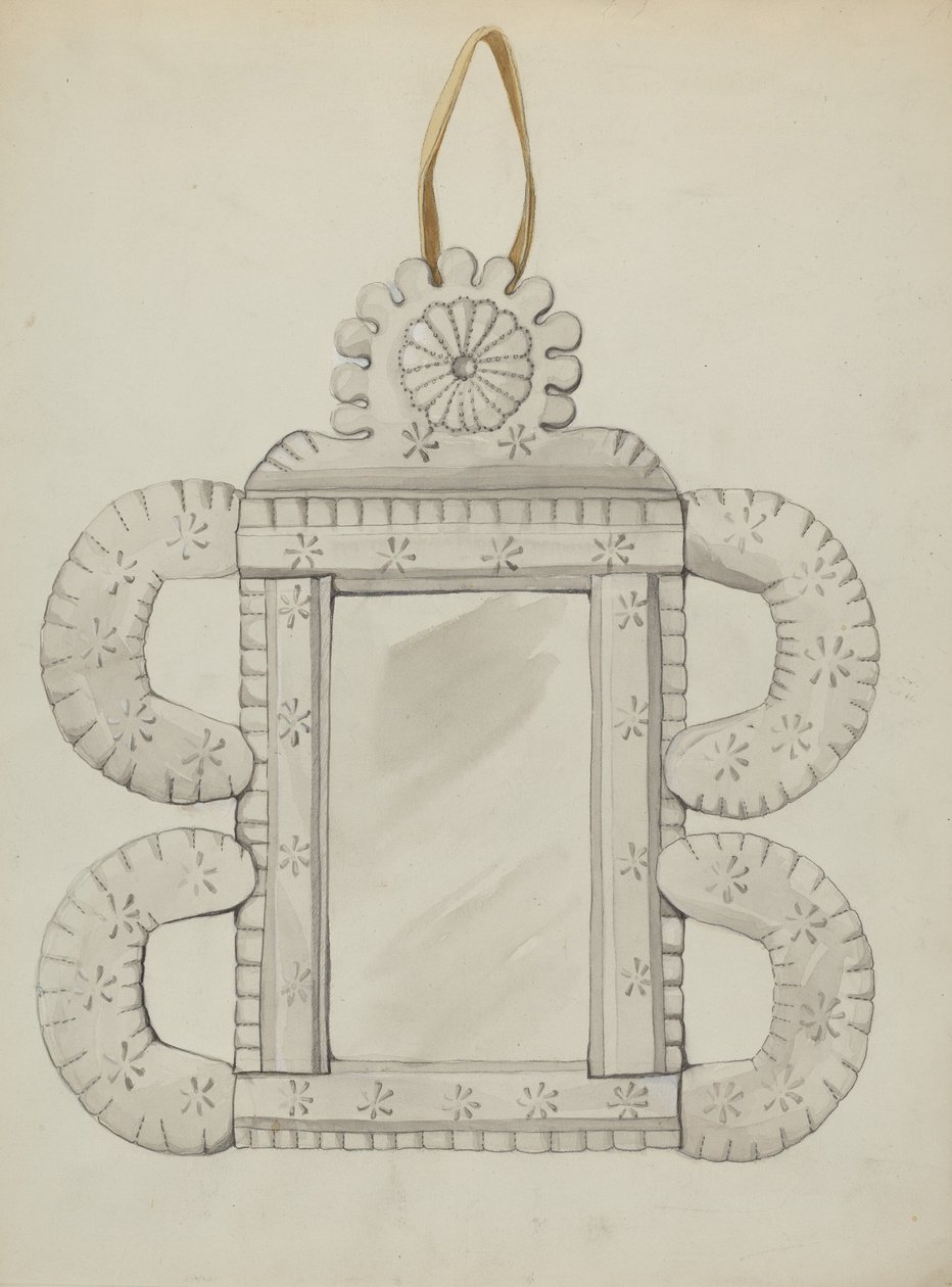Zinnspiegelrahmen von Majel G. Claflin
