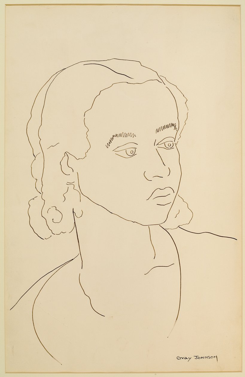 Studie eines Mädchens Nr. 4 von Malvin Gray Johnson