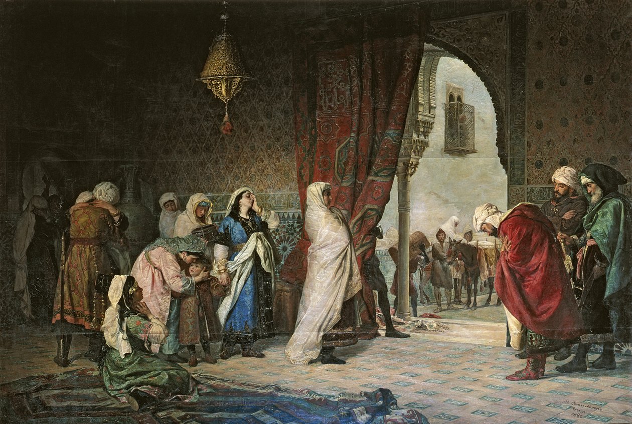 Salida del Boabdil, in der Alhambra von Manuel Gomez Moreno y Gonzalez