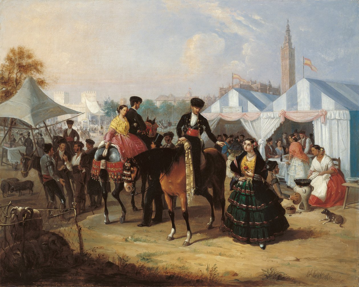 Auf der Messe von Sevilla von Manuel Cabral y Aguado Bejarano