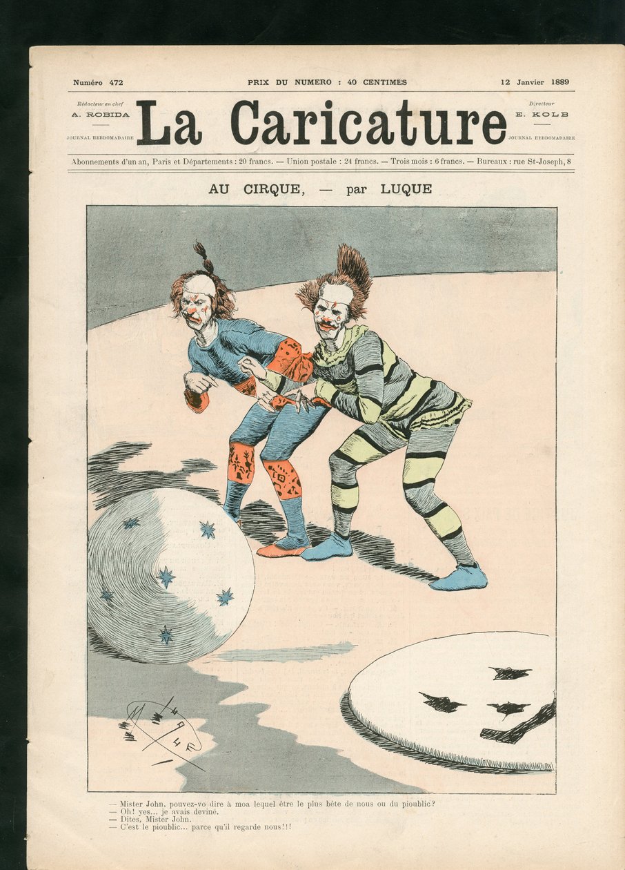 La Caricature (1880) von Manuel Luque