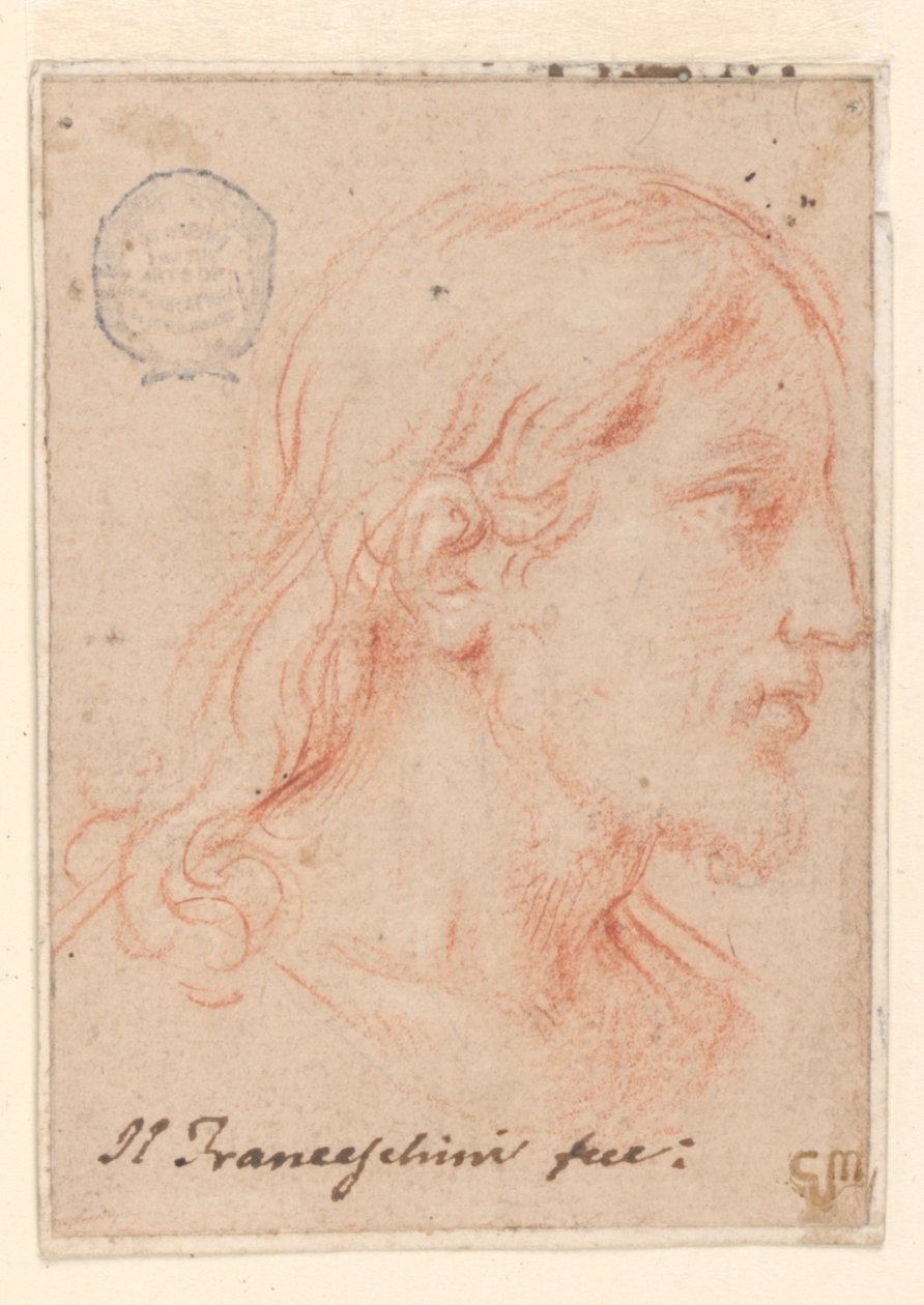 Kopf von Christus von Marc Antonio Franceschini