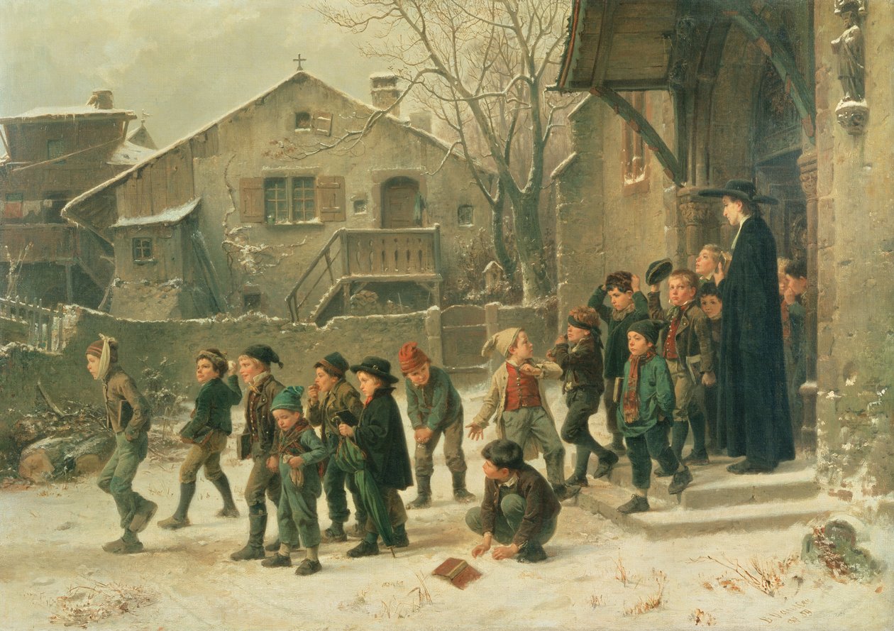 Nach dem Unterricht, 1859 von Marc Louis Benjamin Vautier