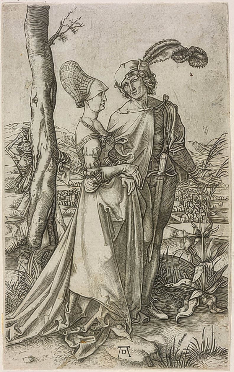 Der Spaziergang von Marcantonio Raimondi