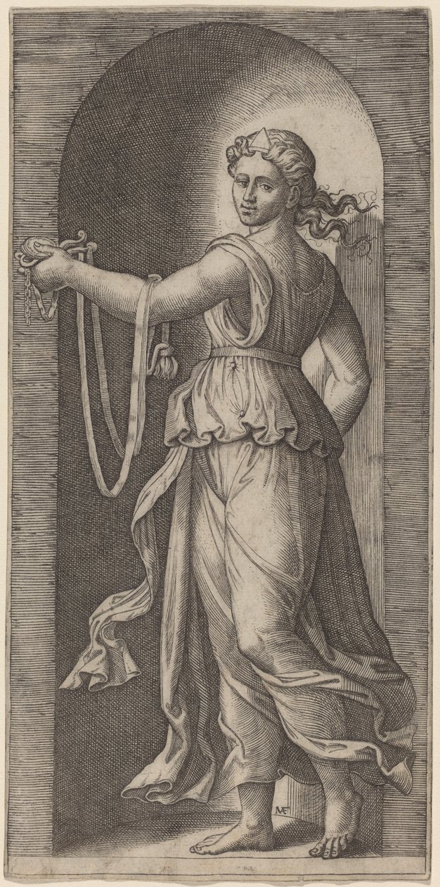 Mäßigkeit von Marcantonio Raimondi after Raphael