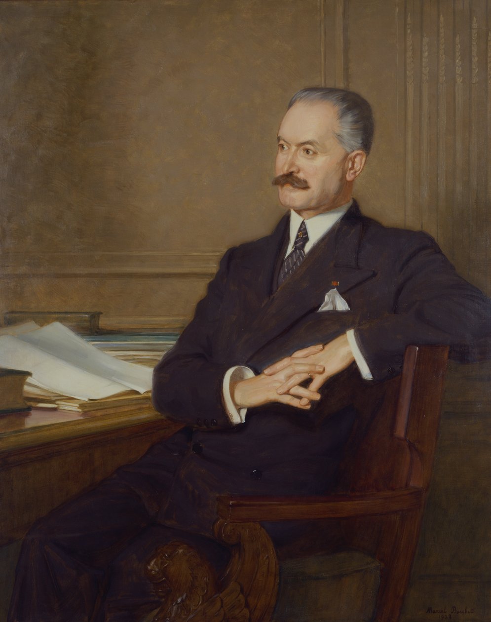 Porträt von Albert Lebrun, 1933 von Marcel Andre Baschet