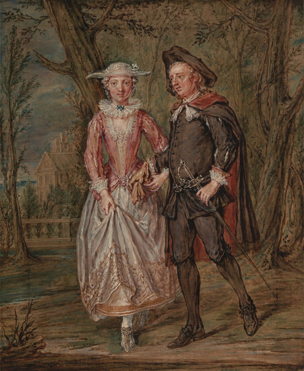 Liebende in einem Park von Marcellus Laroon the Younger